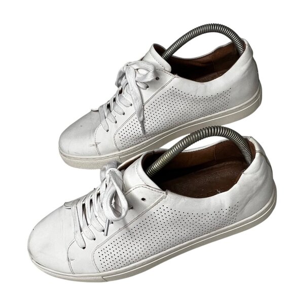 SL by Supply Lab Riley 11.5M BUSTER White Leather Men Sneakers Casual Perforated - Picture 3 of 16